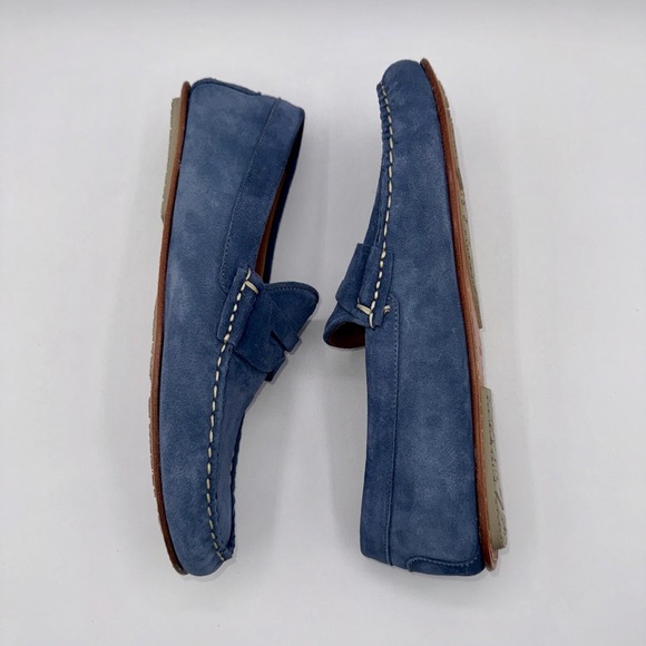 Allen Edmonds Super Sport Penny Loafer Men\'s Size 8 Denim Blue Suede main image 9